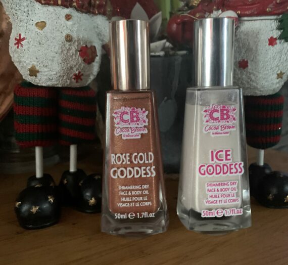 Cocoa Brown shimmering dry face & body oil