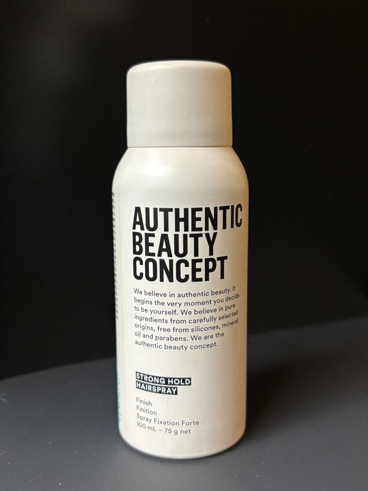 Authentic beauty concept strong hold hairspray