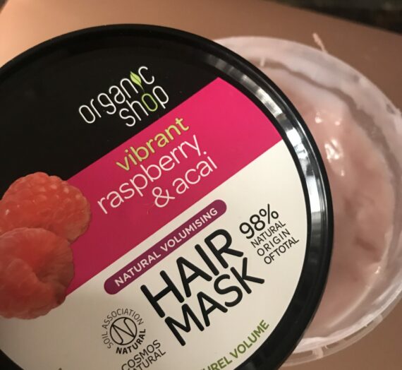 Organic shop hair mask vibrant raspberry & acai