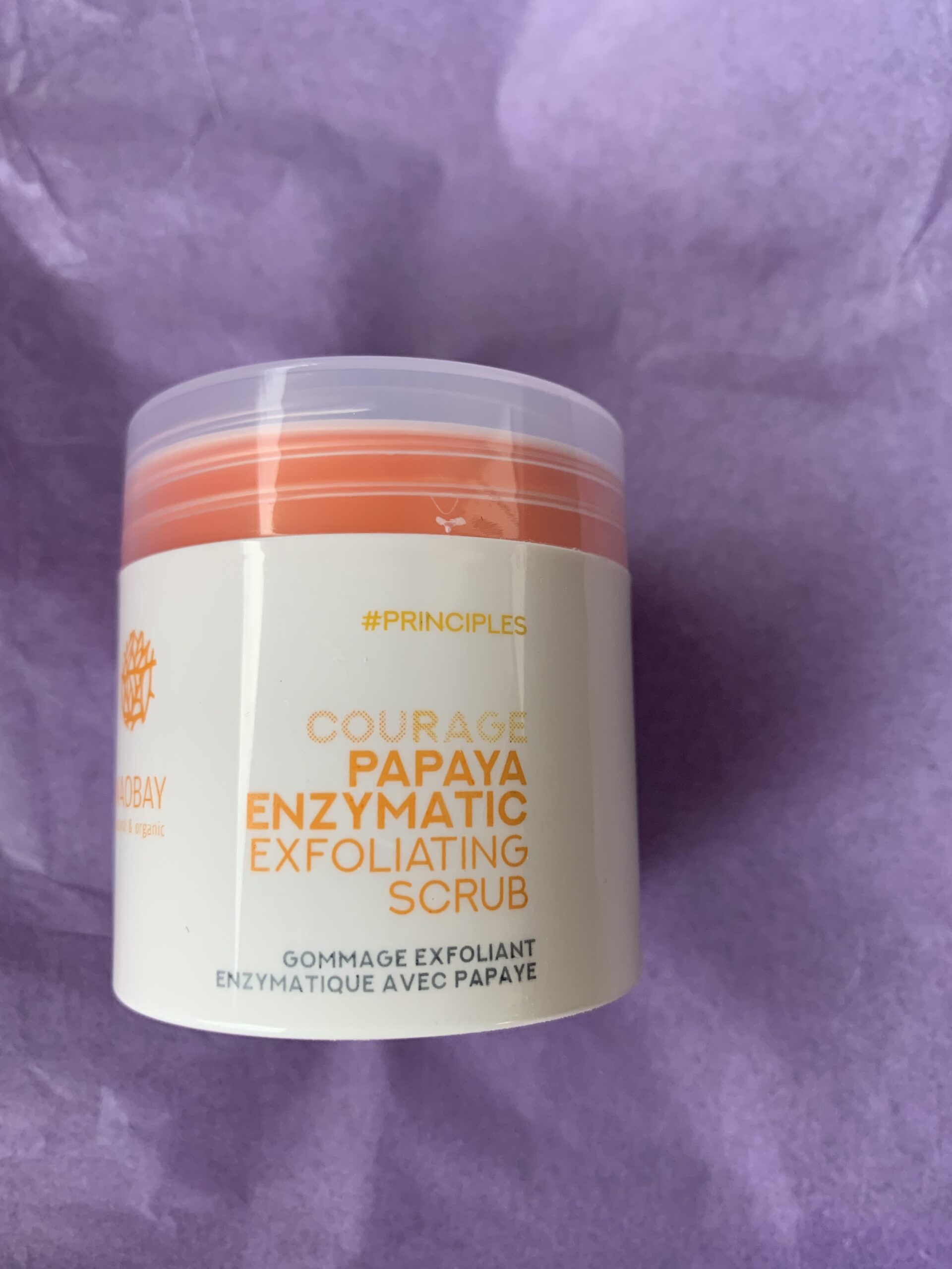 Naobay papaya enzymatic exfoliating scrub