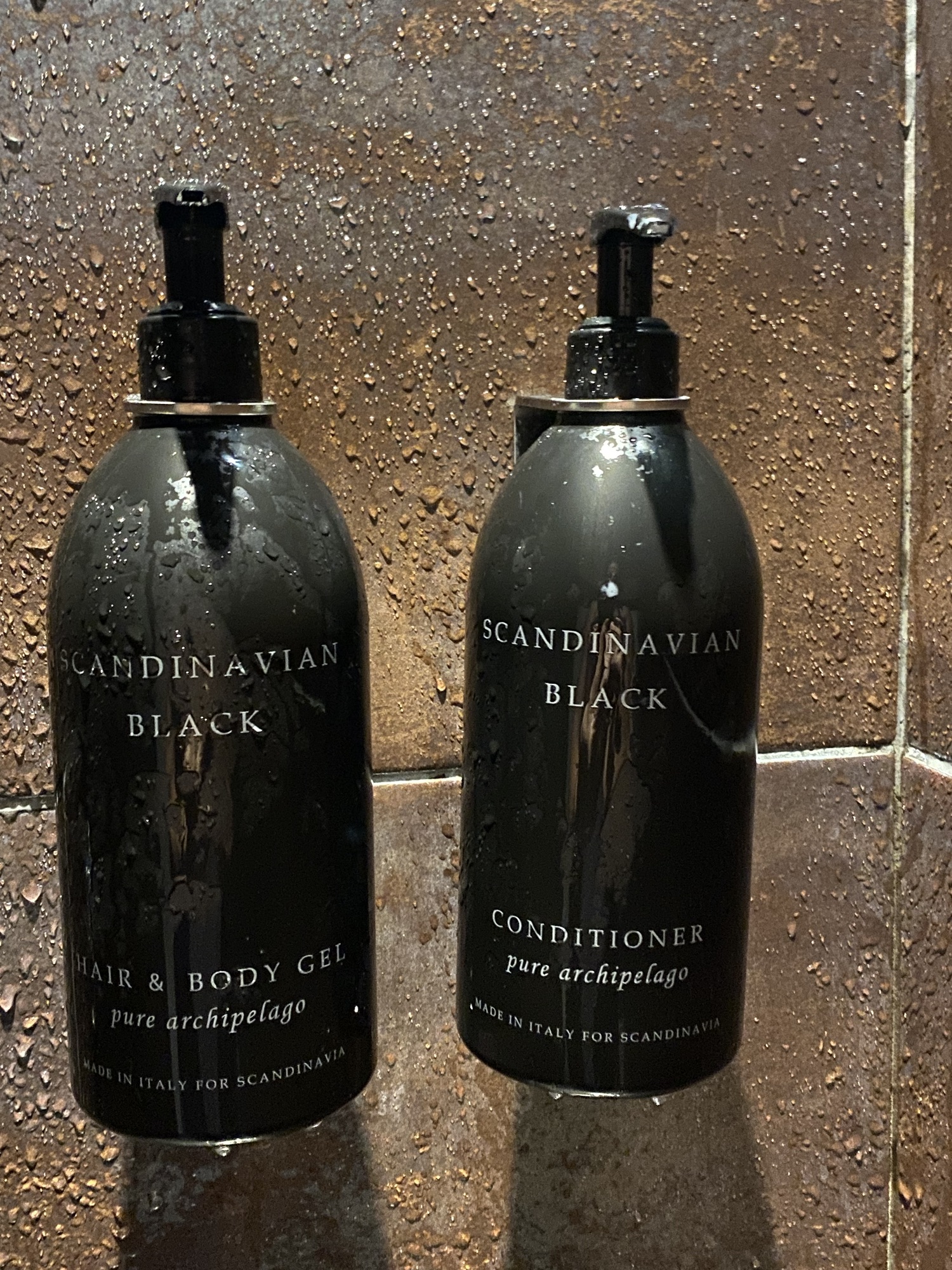 Scandinavian Black hair & body gel och conditioner