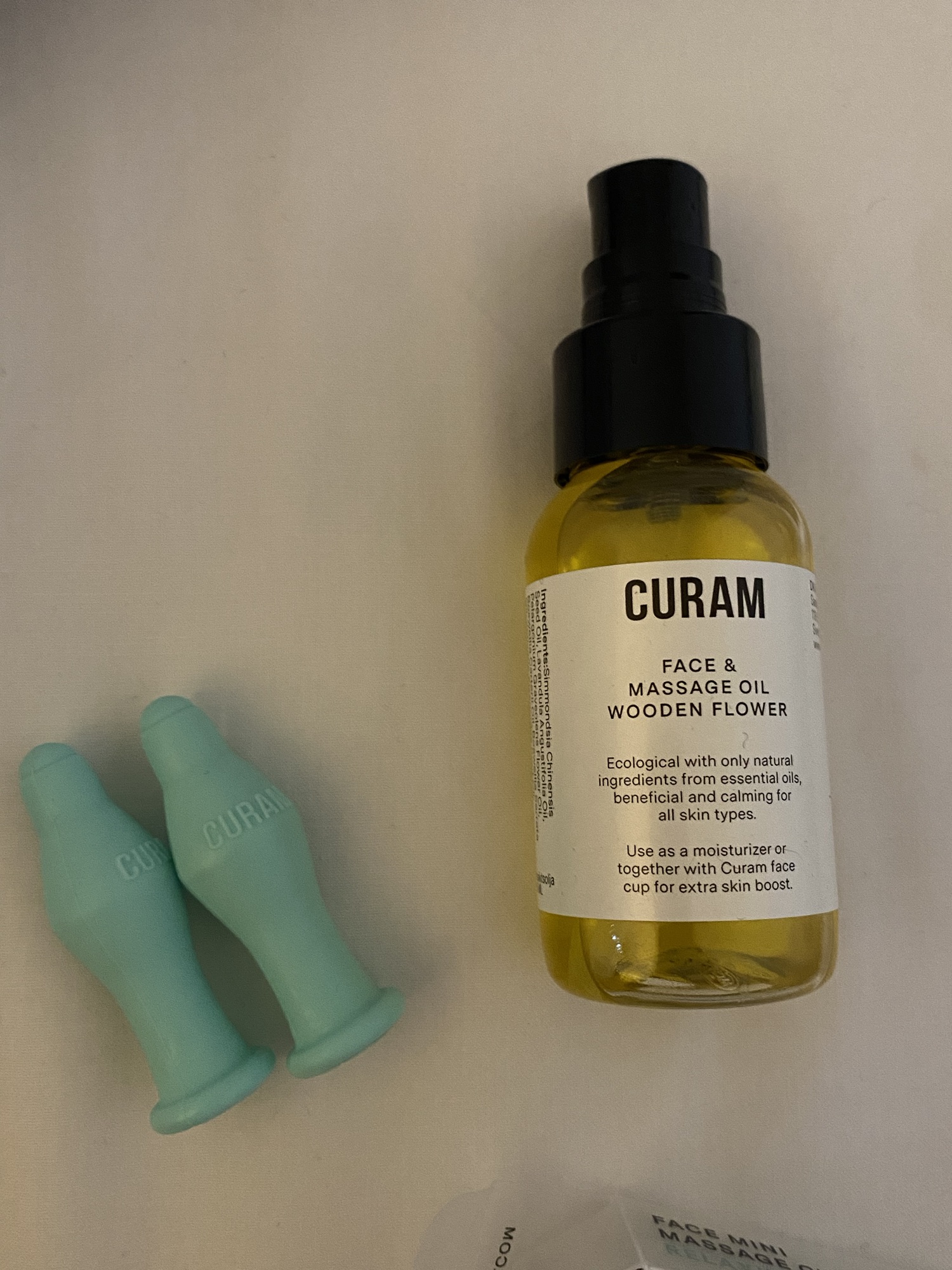 By Curam face & massage oil wooden flower